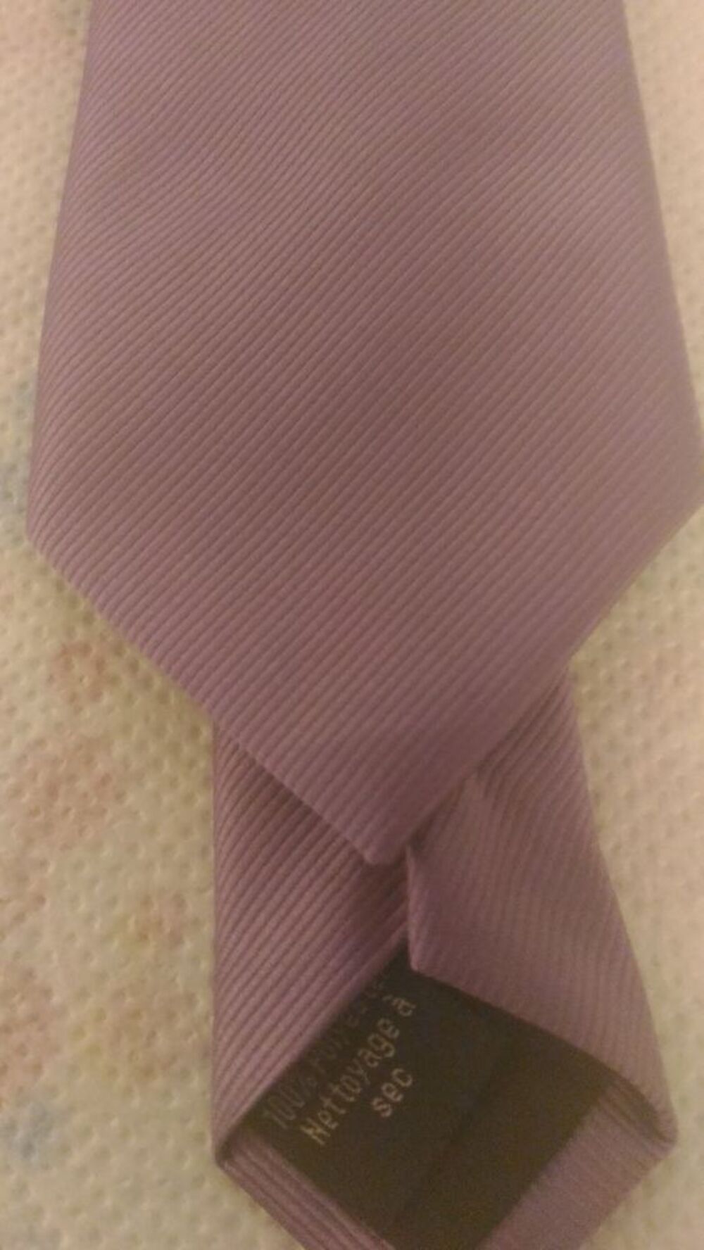 Cravate homme unie violette avec rayures violettes Vtements