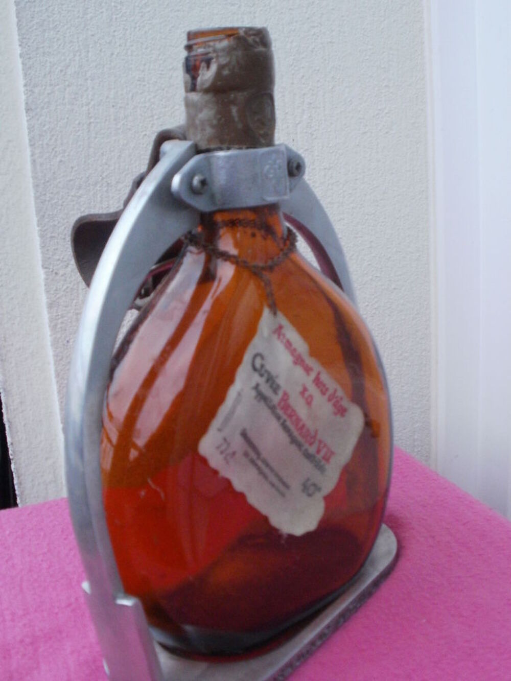 Bouteille vide Armagnac Ducastaing avec support Cuisine