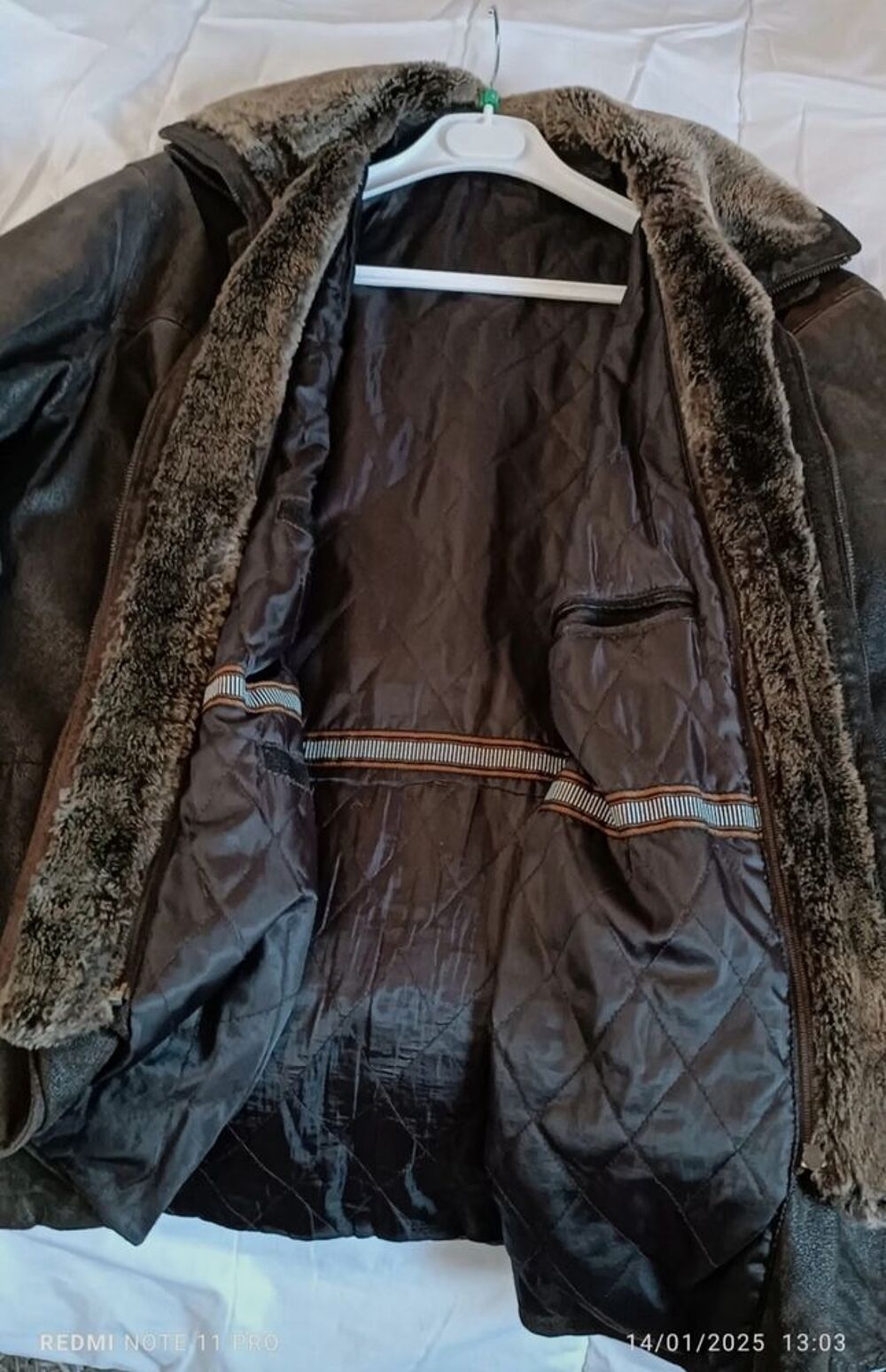 Veste cuir homme Vtements