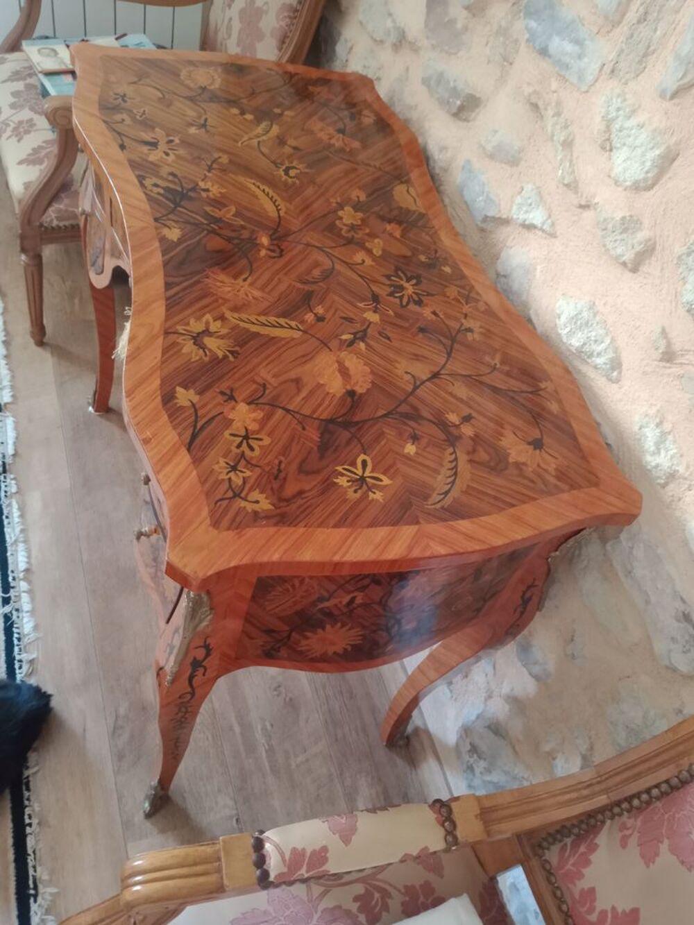 Bureau table style Louis XV Meubles