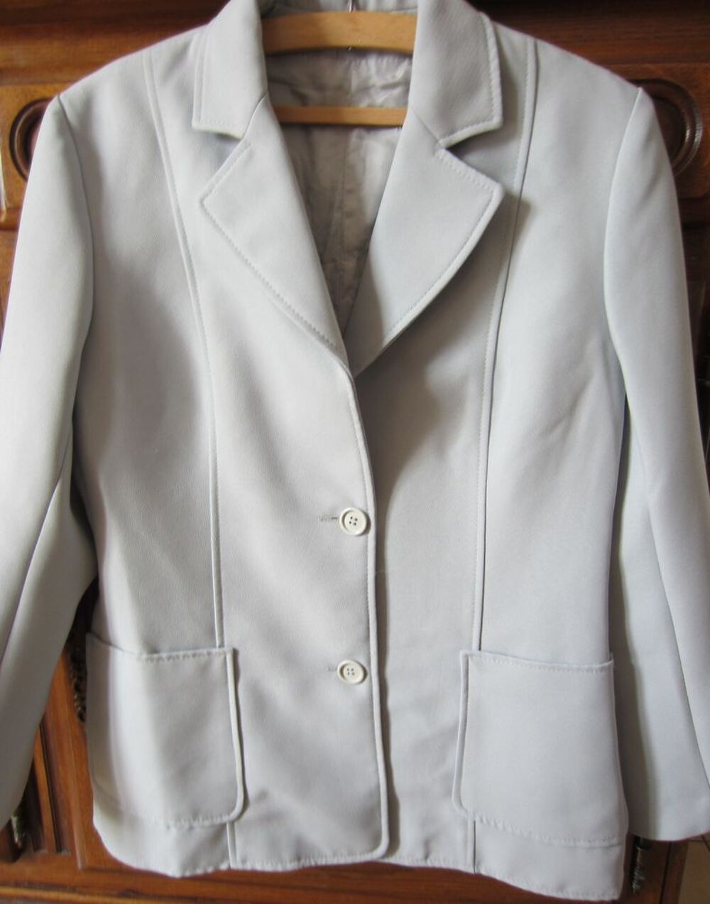 veste - blazer gris perle Vtements