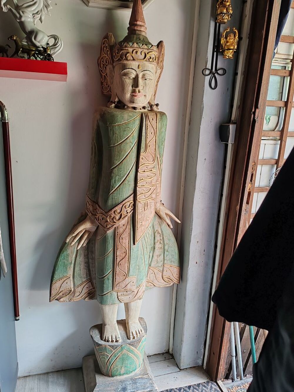 Statue bouddha bois lot Décoration