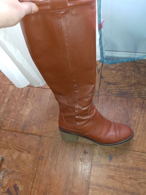 Bottes hautes femme Geox 40 Bordeaux (33)