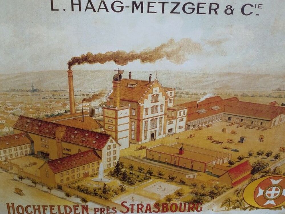 
Plaque T&ocirc;le Publicitaire Bi&egrave;re Brasserie Meteor Holchfelden 