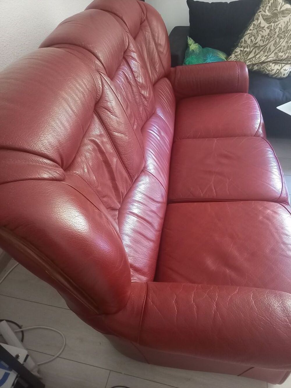 Fauteuil en cuir Fauteuil en cuir rouge Meubles