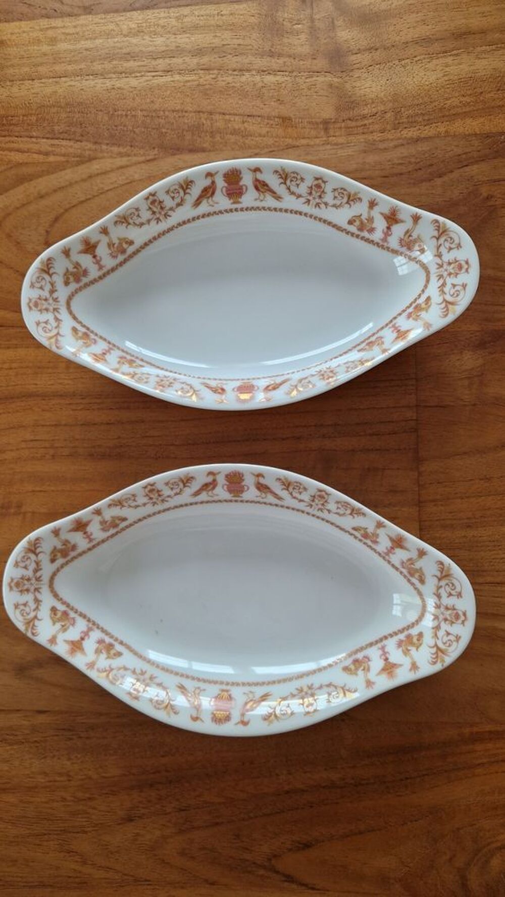 2 raviers vintage porcelaine Limoges Chastagner et Cie Décoration