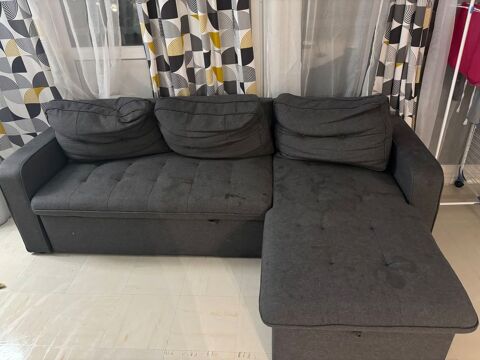 canap d'angle avec coffre couleurs gris 70 Alfortville (94)