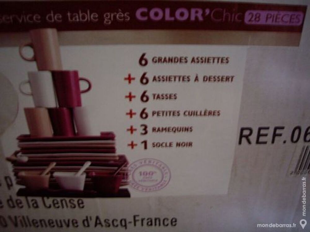 Service de Table 28 pi&egrave;ces en gr&egrave;s- Neuf, emball&eacute; Cuisine