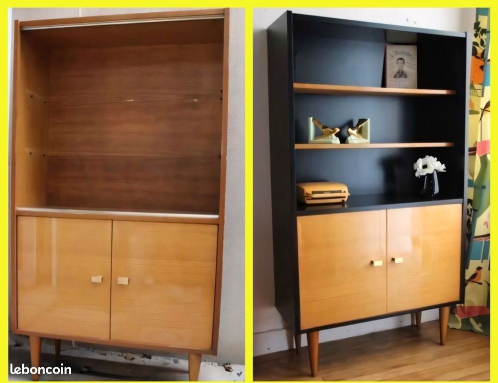 Meuble vitrine Vintage Ann&eacute;e 60 Meubles