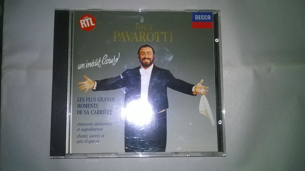 CD Luciano Pavarotti
Tout pavarotti
1989
Excellent etat
CD et vinyles