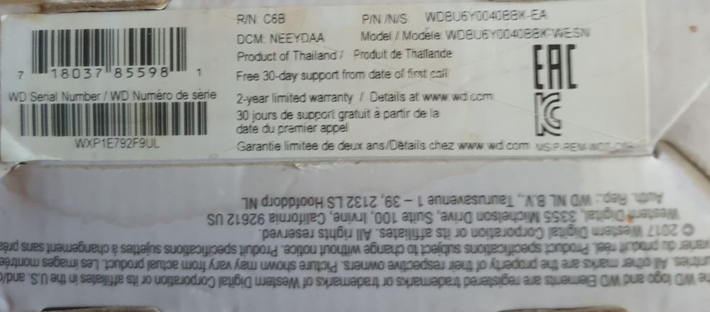 Lot de disques durs portables &agrave; r&eacute;parer Matériel informatique