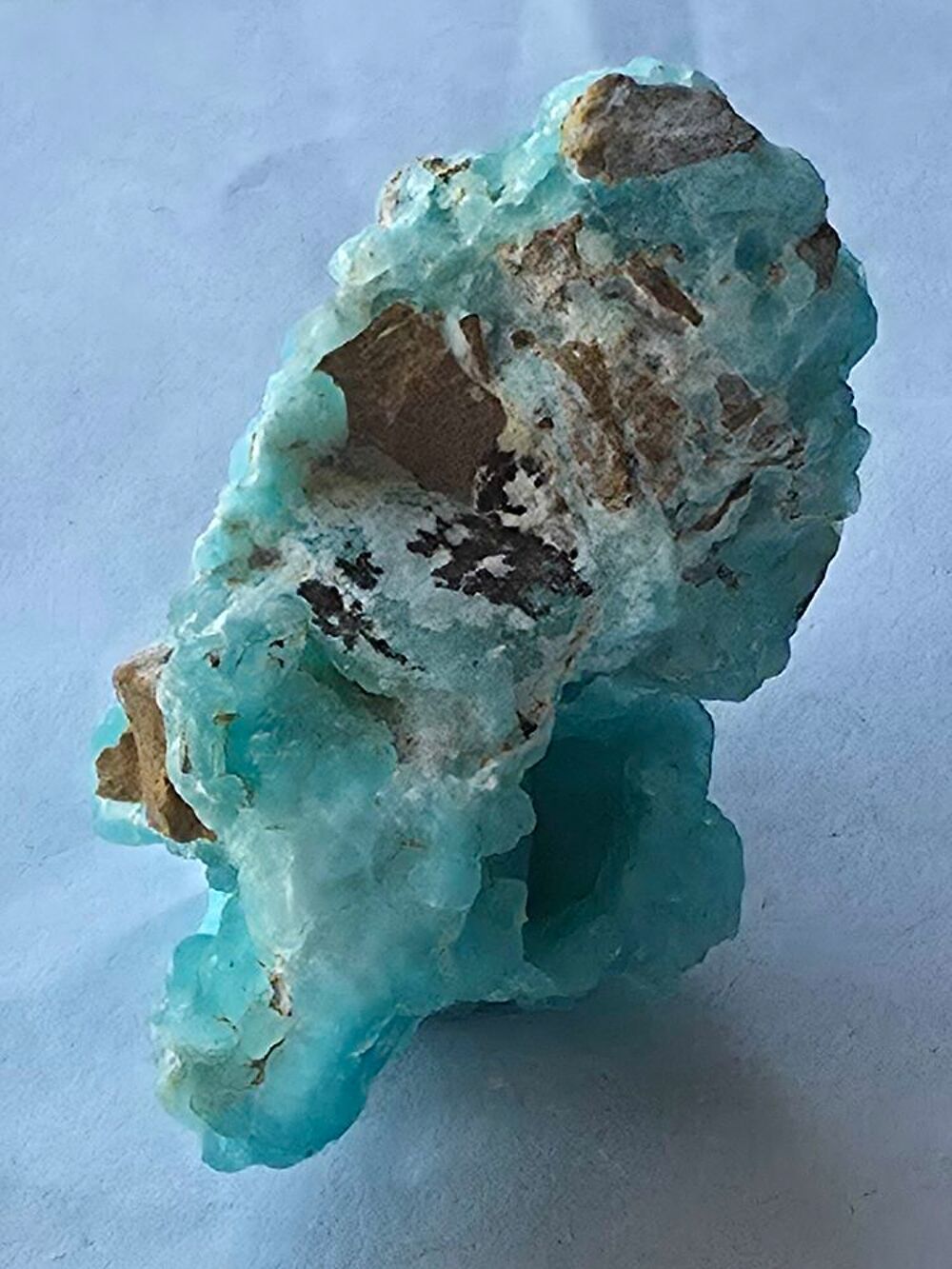 Pierre d'H&eacute;mimorphite Bleu Ciel de Collection-5,3 cm 