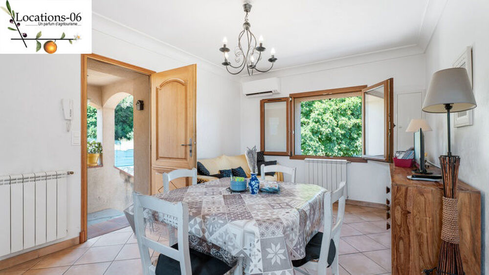 Location Appartement F3 MEUBLE EN VILLA PROCHE CANNES GRASSE SOPHIA & NICE Le bar-sur-loup