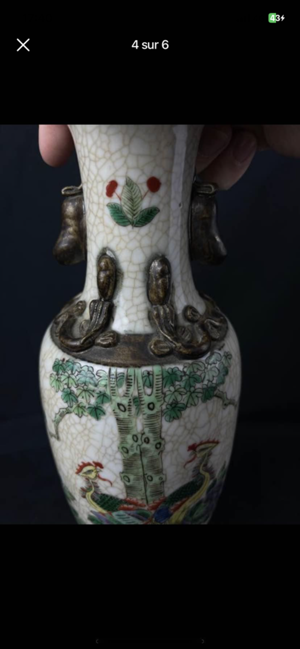 Vase porcelaine de chine Décoration
