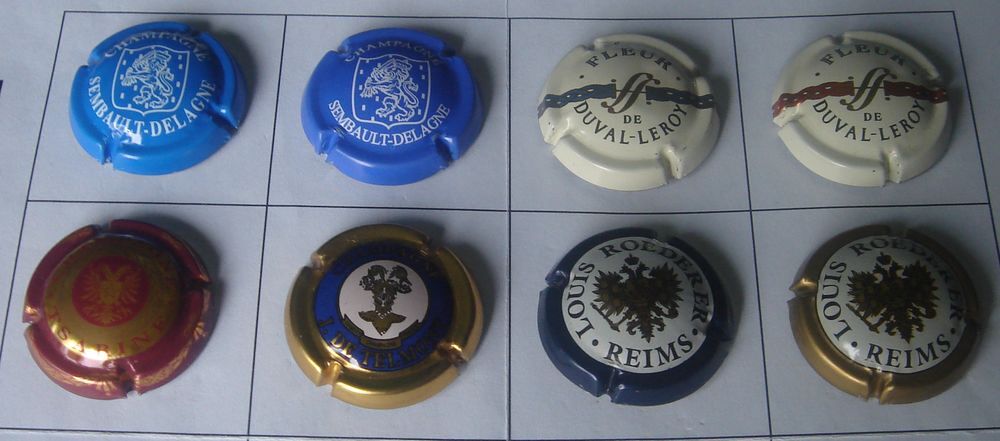 Lot n&deg; 11 - 8 Capsules de Champagne en bon &eacute;tat : 