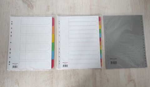 Intercalaires 6 ? 12 ? 20 A4+ NEUFS 3 Metz (57)