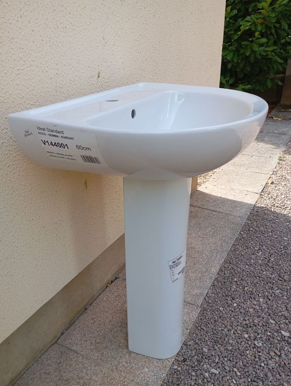 lavabo 60 cms blanc avec sa colonne - Id&eacute;al Standard Meubles