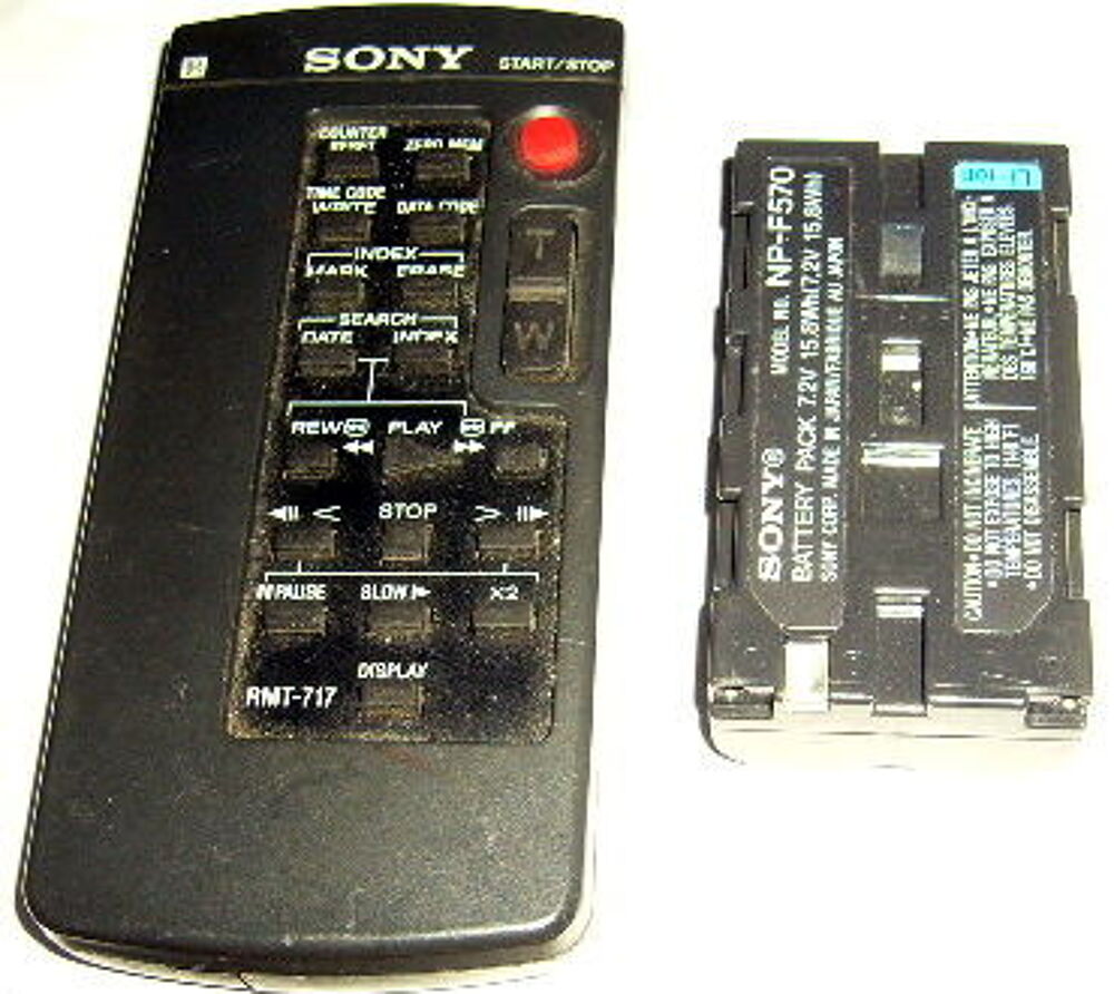 t&eacute;l&eacute;commande Sony Cam&eacute;scope +batterie Photos/Video/TV