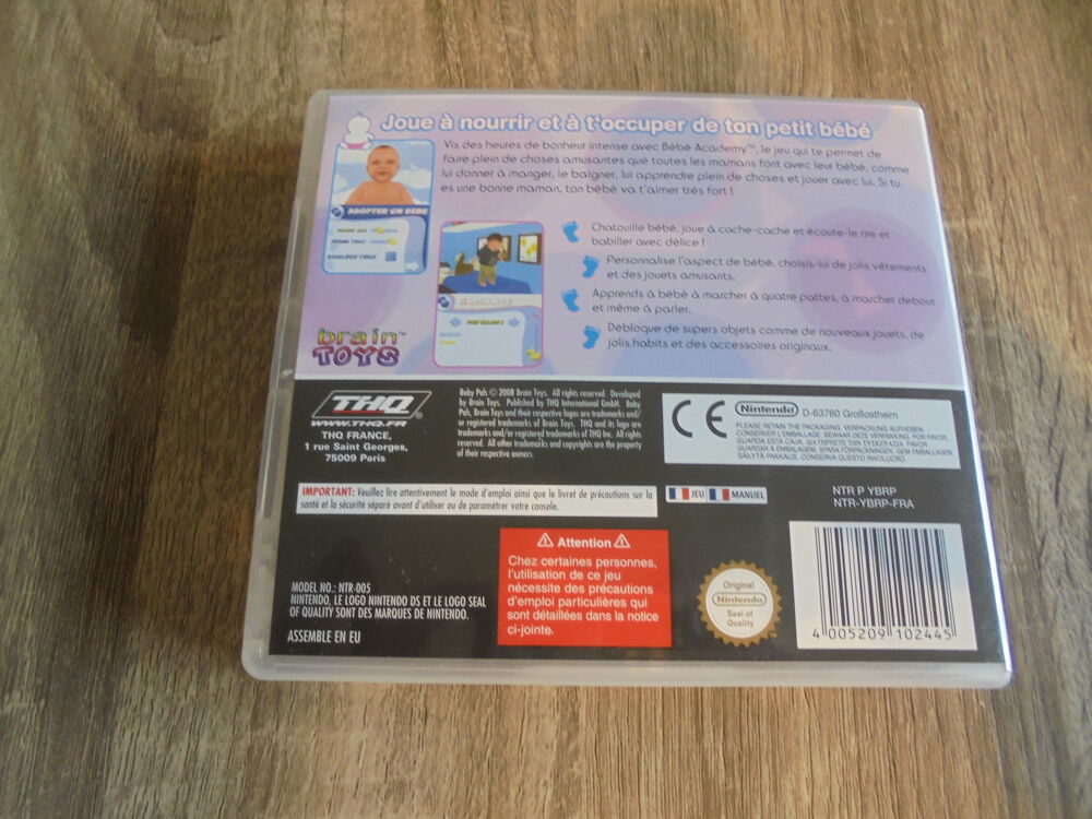 Nintendo DS "B&eacute;b&eacute; Academy" Consoles et jeux vidéos