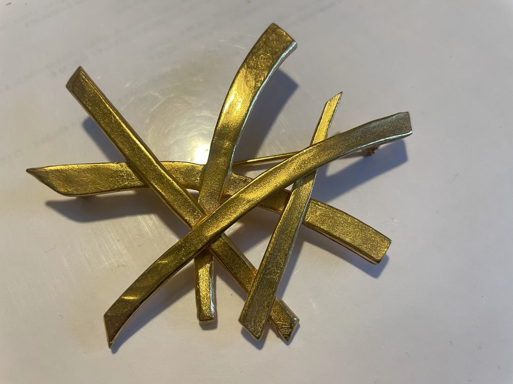 Broche barrettes dor&eacute;e ANTIGONA Bijoux et montres