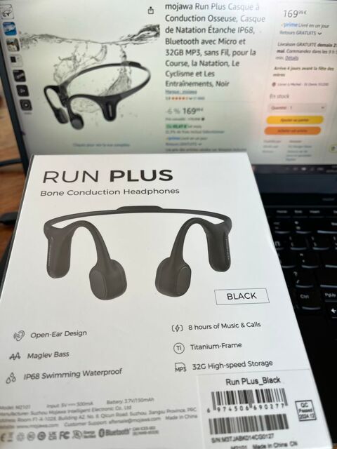 Ecouteur Running/Natation Mojawa Run Plus 99 Paris 8 (75)