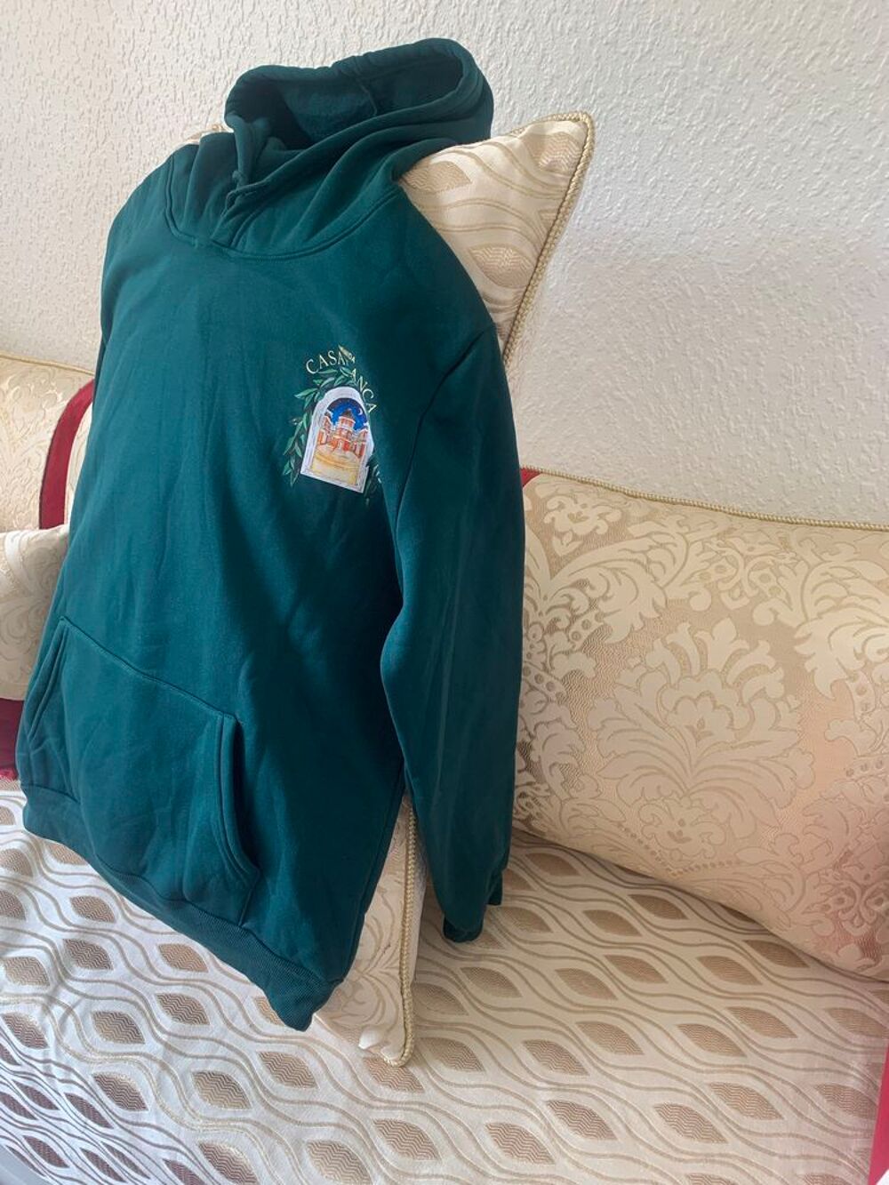 Hoodie Casablanca vert sans &eacute;tiquette For&ecirc;t Neuf Taille M Vêtements
