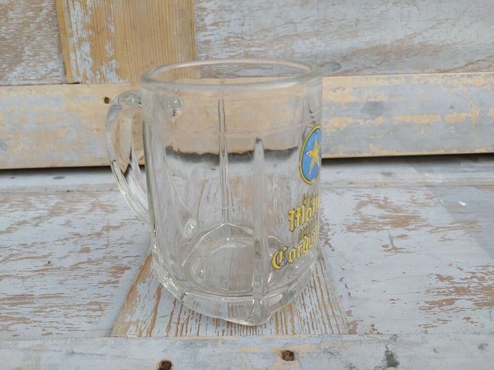 Ancienne Chope &Eacute;maill&eacute;e Bi&egrave;re Motte-Cordonnier
