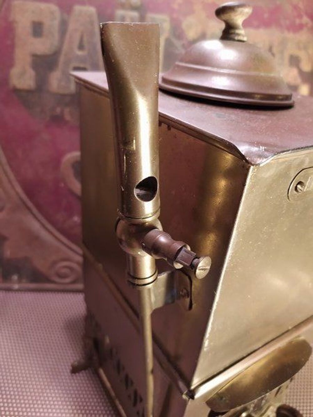 Ancien Appareil Barbier Coiffeur Aseptiseur XIXeme 