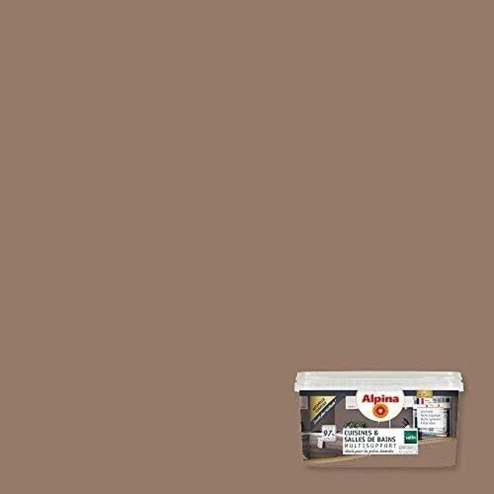 ALPINA Cuisines &amp; Bains Citron vert et Taupe 2,5 L 25m&sup2; Bricolage
