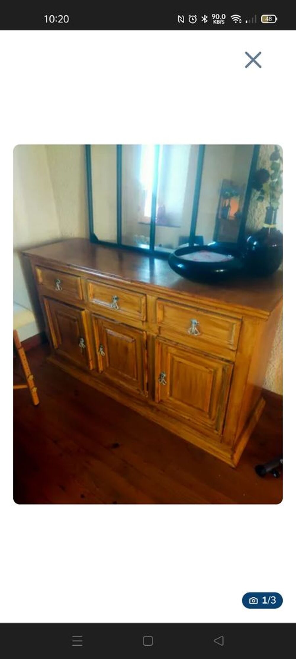 lot buffet / chiffonnier ch&ecirc;ne dor&eacute; Meubles