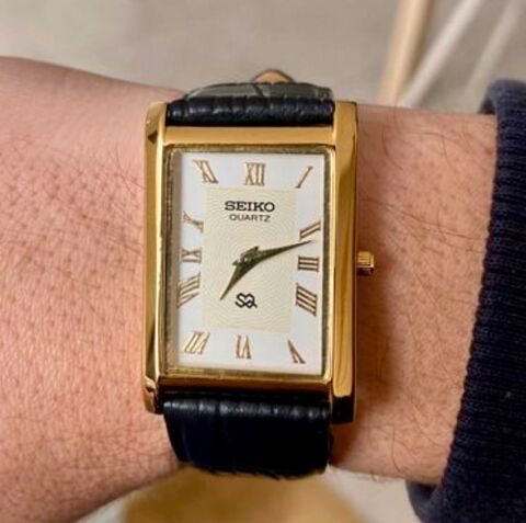 Montre vintage hommage Seiko Tank neuve 35 Betton (35)