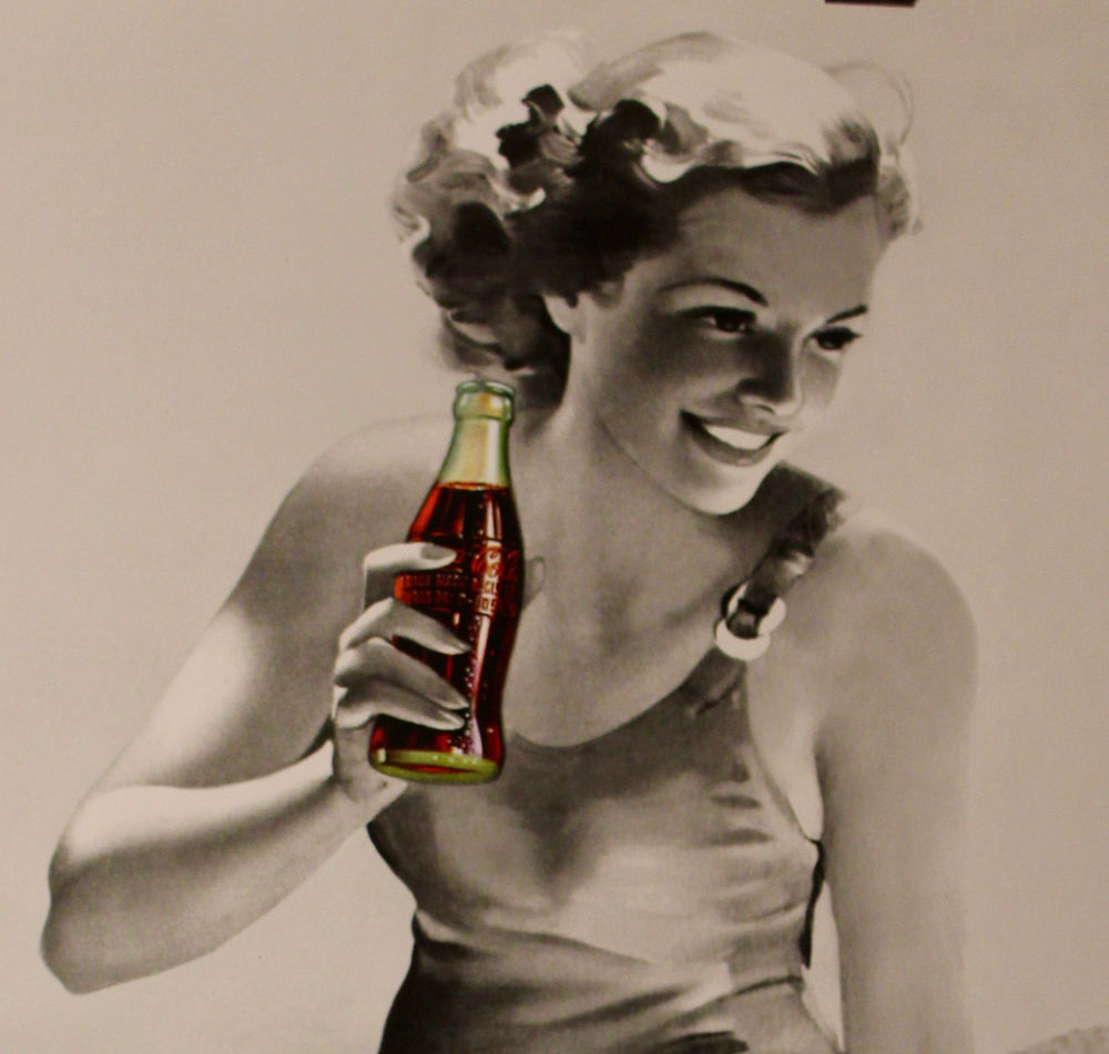 Poster : " COCA COLA BEACH " Décoration