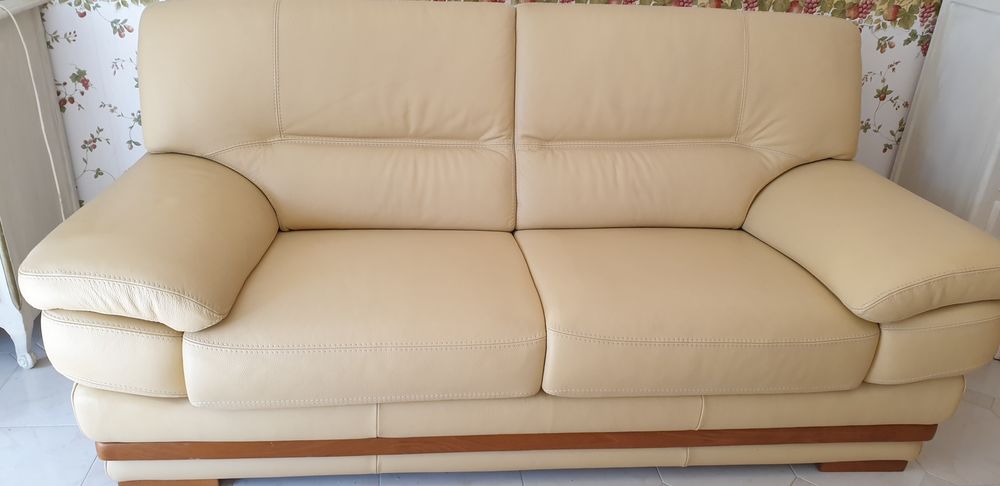 Canap&eacute; cuir non convertible Roche Bobois Meubles