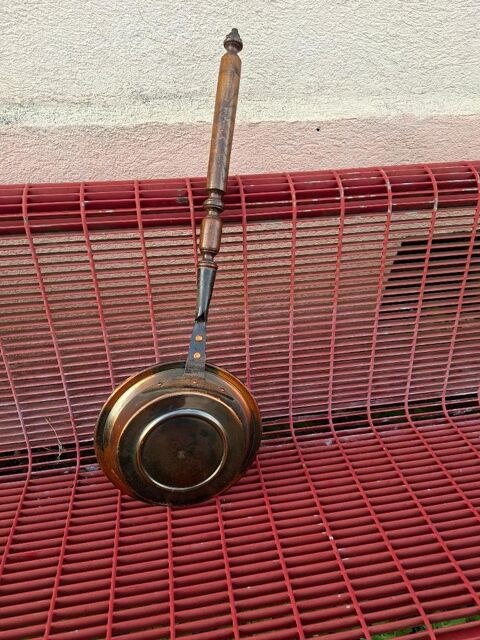 bassinoire ancienne chauffe lit en cuivre 50 H�ricourt (70)