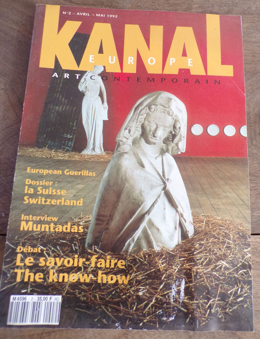 Kanal europe n&deg; 2 revue art contemporain 1992 Livres et BD
