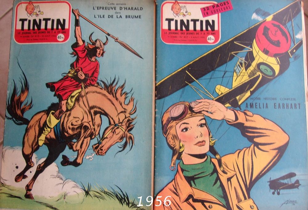 Le journal de TINTIN de 1956 &agrave; 1962 Livres et BD