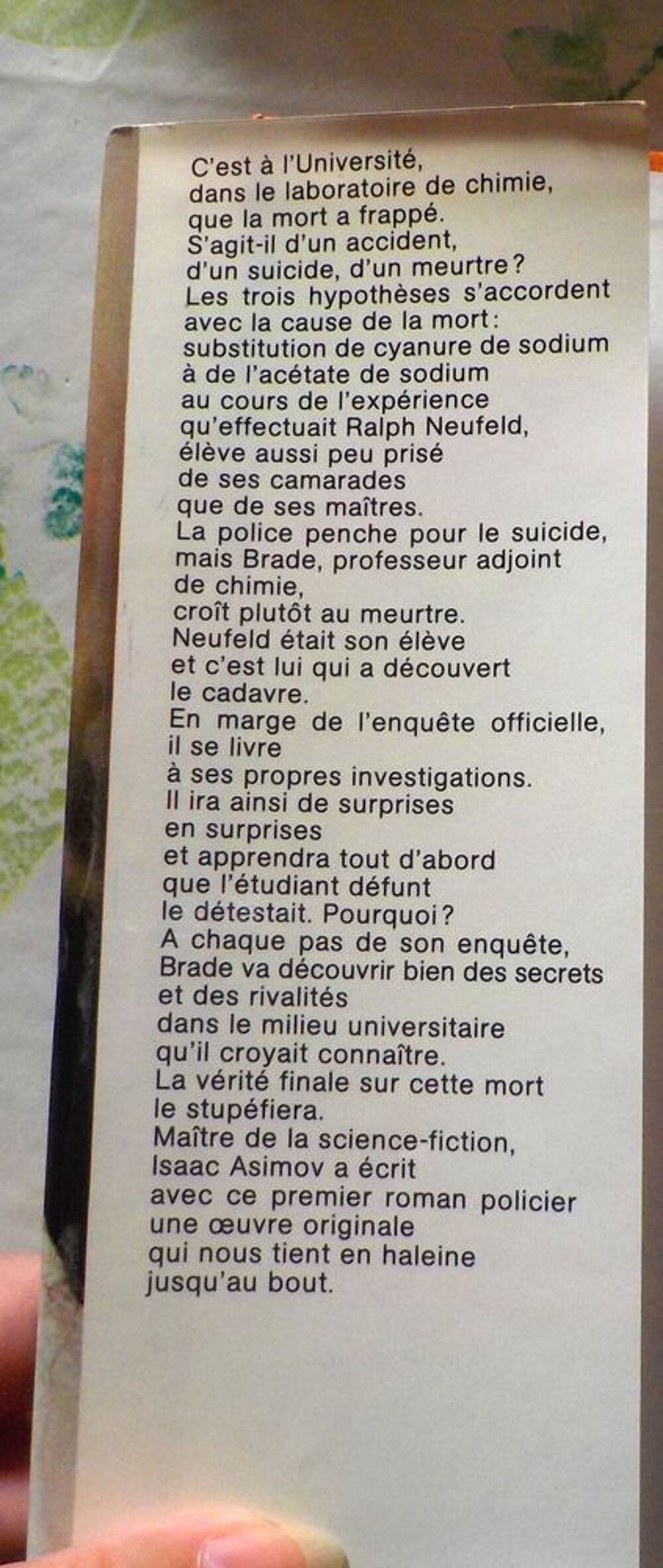 UNE BOUFFEE DE MORT d'Isaac ASIMOV Ed. France Loisirs Livres et BD