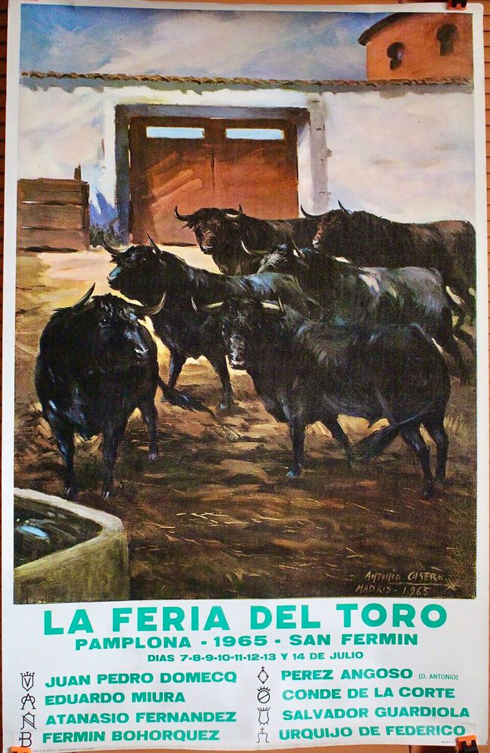 AFFICHES PAMPELUNE FERIA DEL TORO + SAN FERMIN 