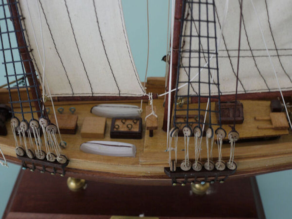 Nautique Maquette fait &agrave; la main Bateaux BLUENOSE 51 cm Décoration