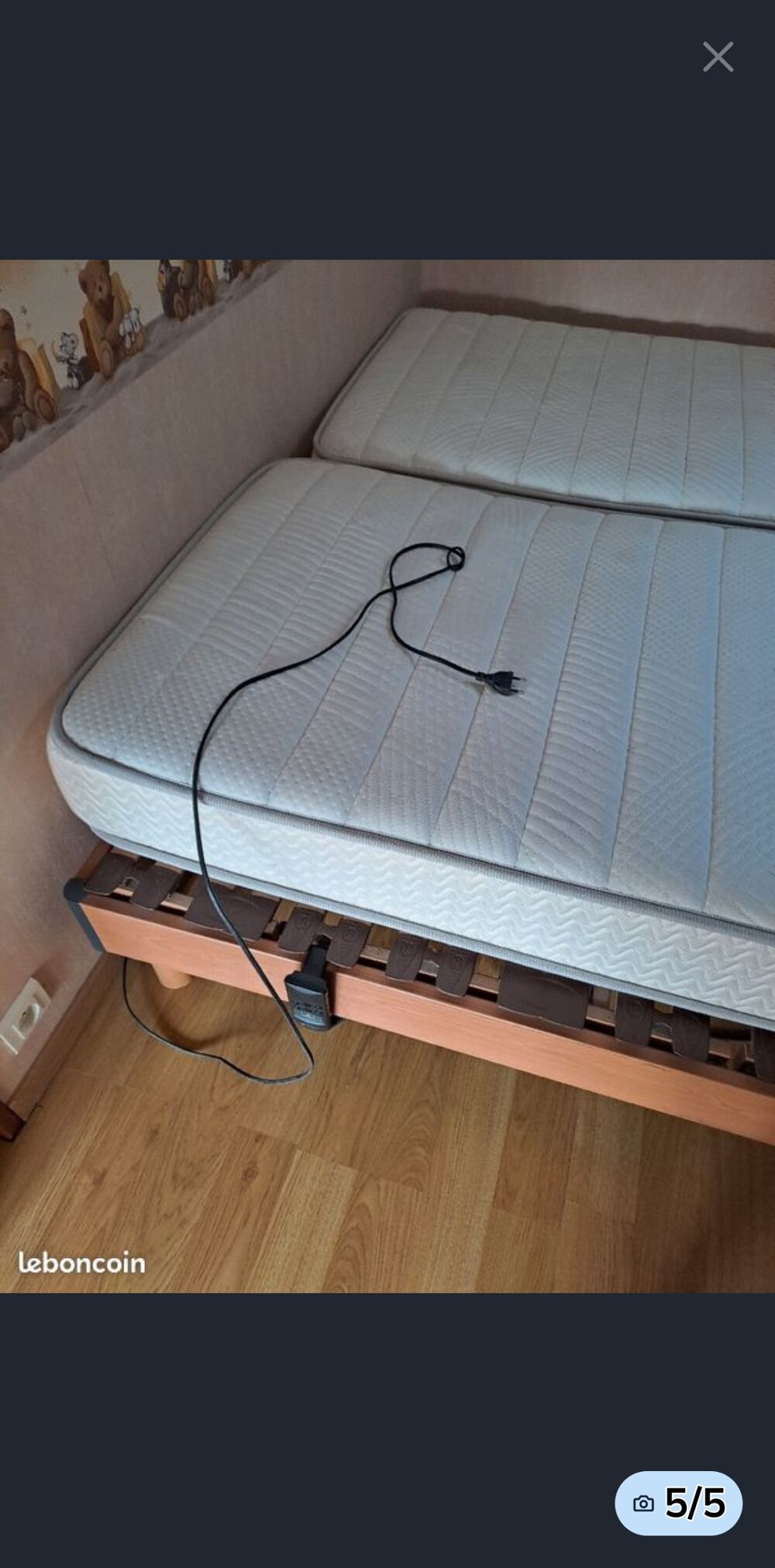 lit &eacute;lectrique 1 personne avec matelas Meubles