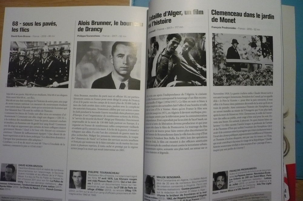 CATALOGUE 29&egrave;me FESTIVAL INTERNATIONALE DU FILM D'HISTOIRE Livres et BD