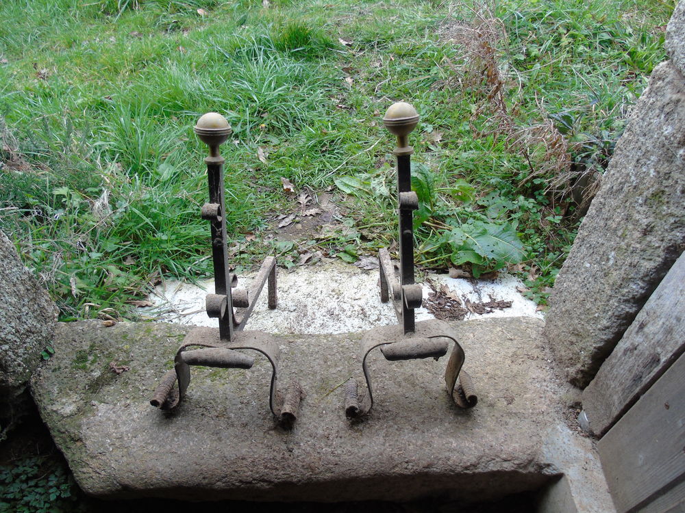 chenets de chemin&eacute;e Décoration