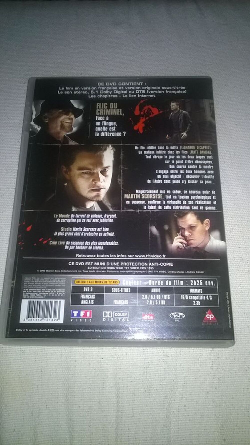 5€
DVD Les Infiltr&eacute;s
Leonardo DiCaprio Matt Damon Jack Nic DVD et blu-ray