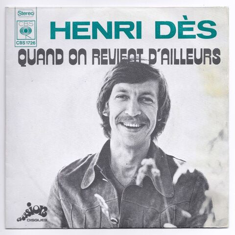 HENRI DS -Rare 45t- QUAND ON REVIENT D'AILLEURS - Belg.1973 4 Tourcoing (59)