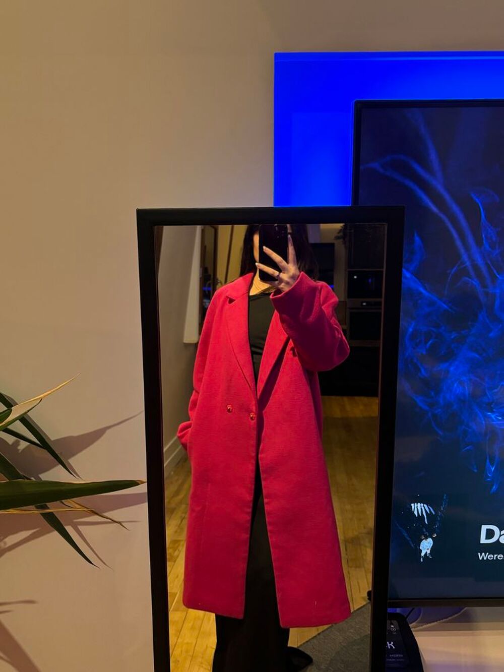 Manteau caban rose taille S Vêtements