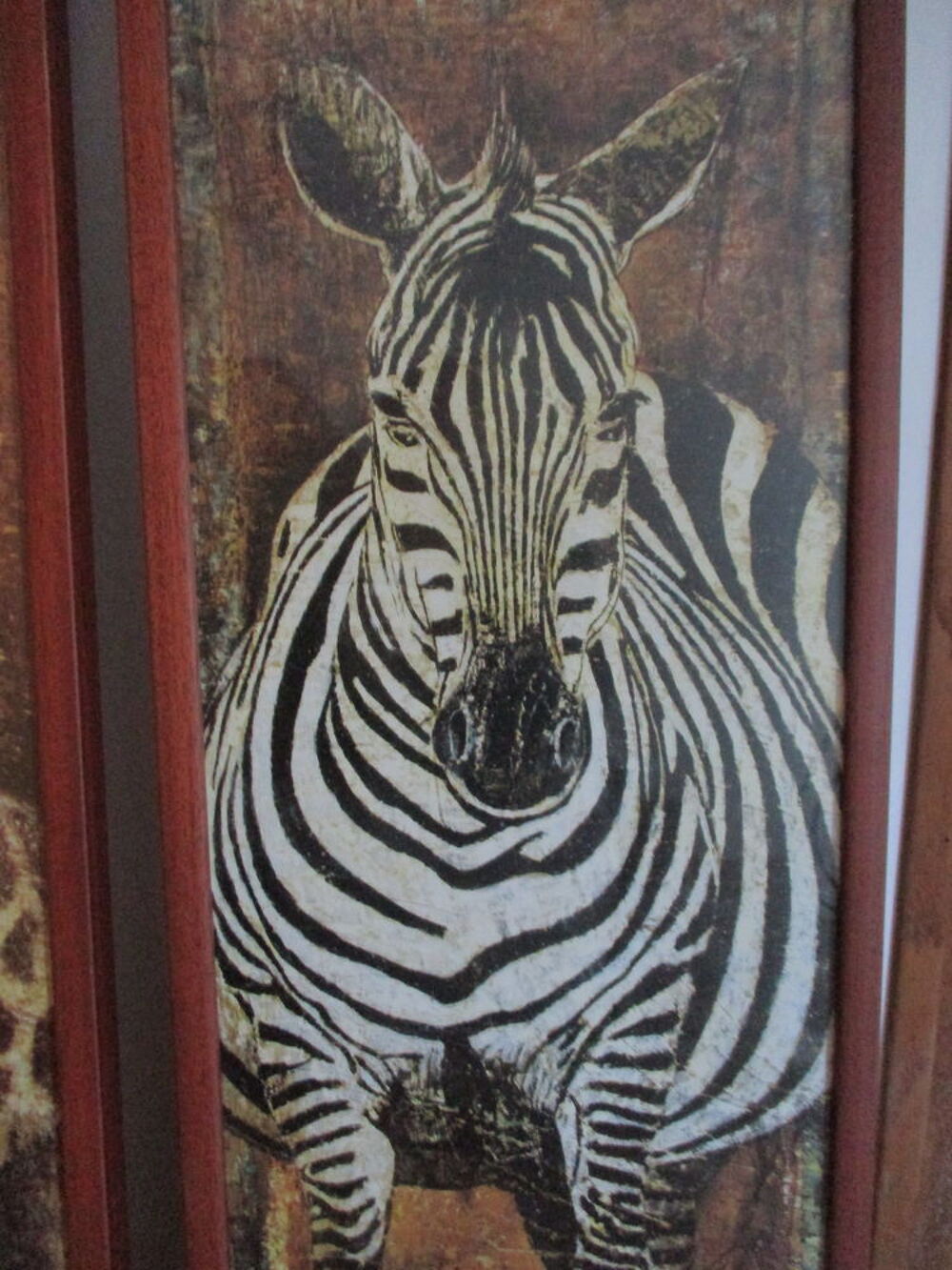 Tableaux z&egrave;bre et girafe Décoration
