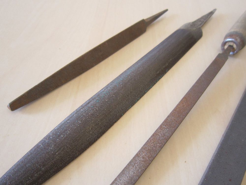 5 LIMES EN ACIER, TIERS-POINT, &frac12; RONDE, PLATES, BATARDE Bricolage