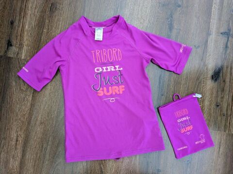 Tee shirt fille anti UV violet 6 ans Tribord 3 Aurillac (15)