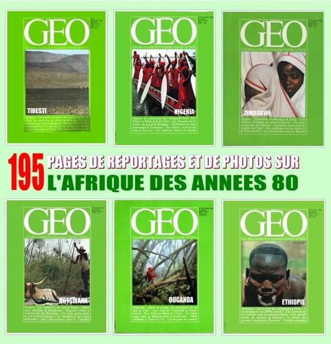 AFRIQUE - géo - DES ANNÉES 80 18 Strasbourg (67)