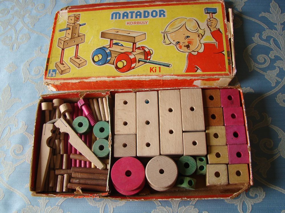Ancien jeu de construction Matador Korbuly Ki 1 ann&eacute;es 1950
Jeux / jouets